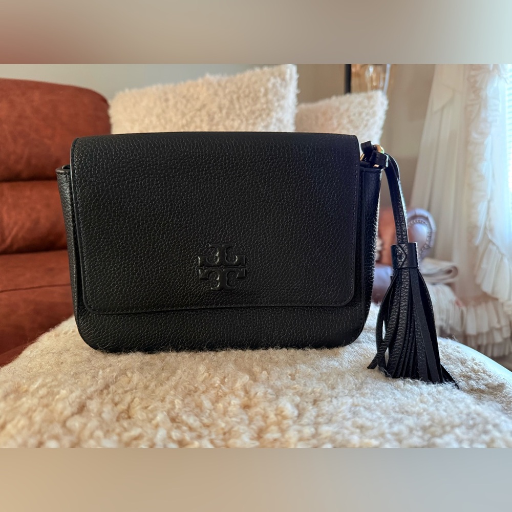 Tory Burch Black Leather Crossbody Bag